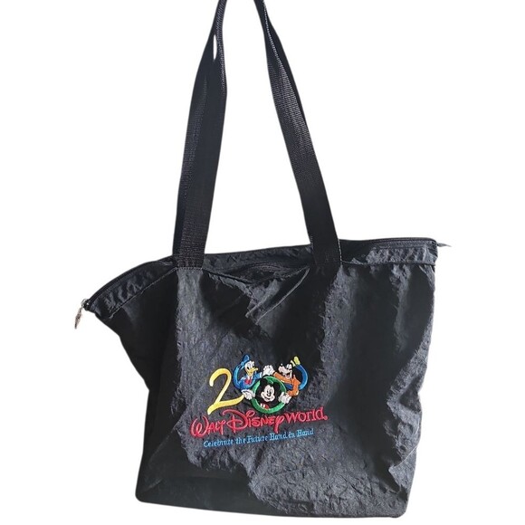 Vintage Disney World 25th Anniversary Tote Bag Mickey & Friends Y2K Collectible - Picture 3 of 15